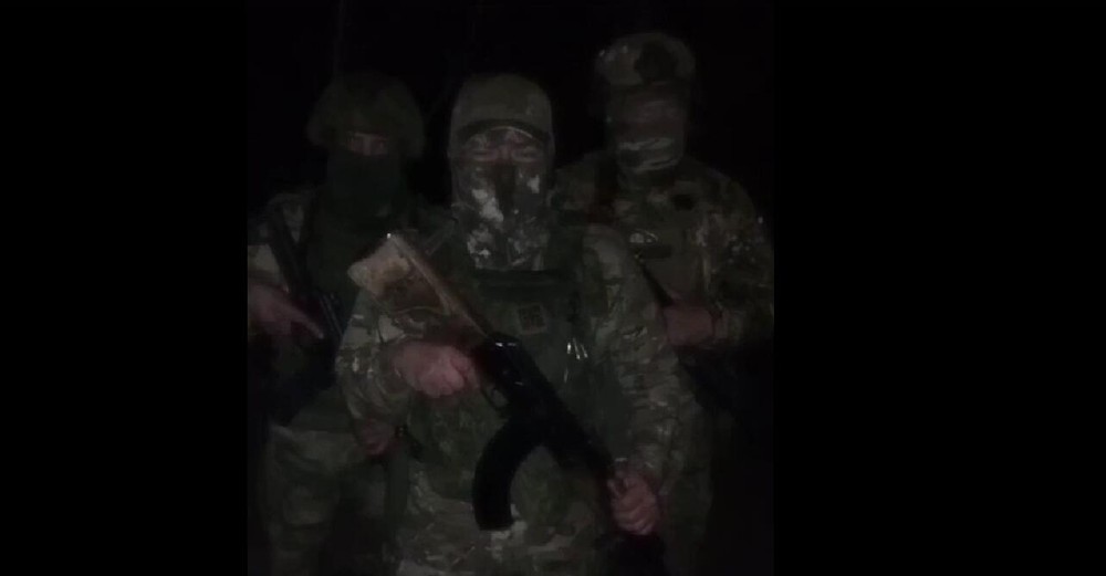 Участники СВО записывают видео в поддержку протестующих против Сысертского полигона. Скриншот из видео во «ВКонтакте»